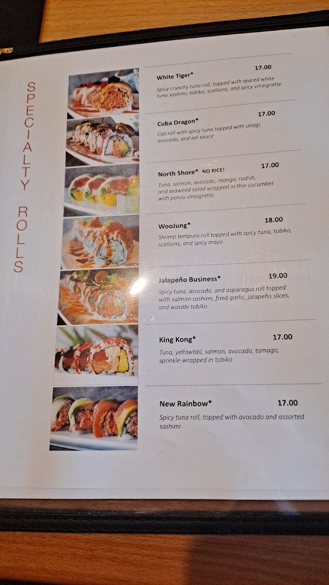Menu Woojung Byob Restaurant And Sushi Bar-5